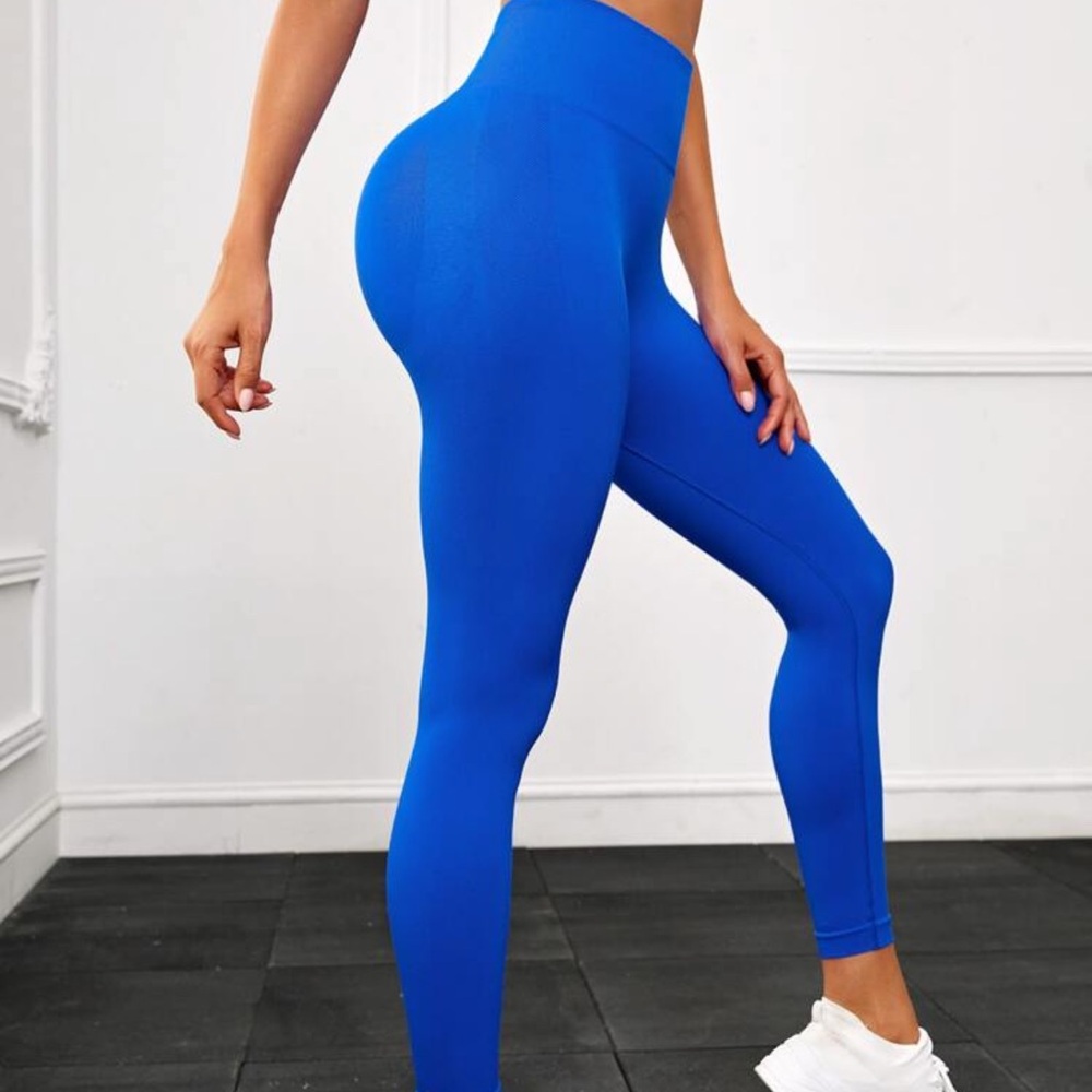 SHEIN Vibrant Blue Leggings